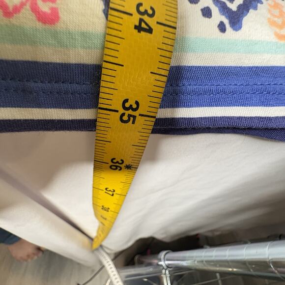 Lilly Pulitzer Women's Blue Ocean Ridge Ikat Dress Size S Preppy Old Money Vibes - Picture 5 of 12